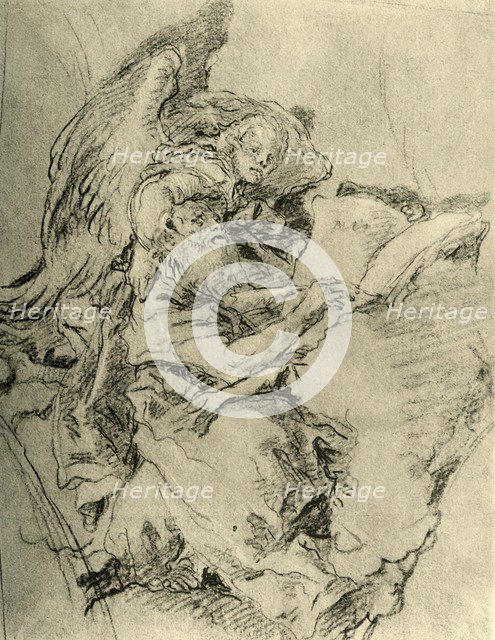 'The Evangelist Matthew', 1743, (1928). Artists: Giovanni Battista Tiepolo, Giovanni Domenico Tiepolo.