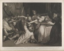 Mary, Queen of Scots witnessing the murder of David Rizzio, January 1, 1791. Creator: Isaac Taylor.
