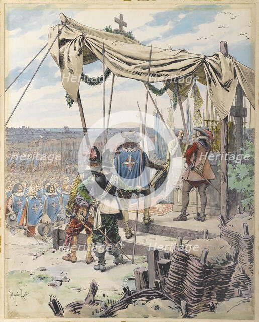 Richelieu Before the Battle, c. 1900. Creator: Leloir, Maurice (1853-1940).