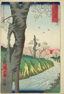 Koganei in Musashi Province (Musashi Koganei), from the series "Thirty-six Views of..., 1858. Creator: Ando Hiroshige.