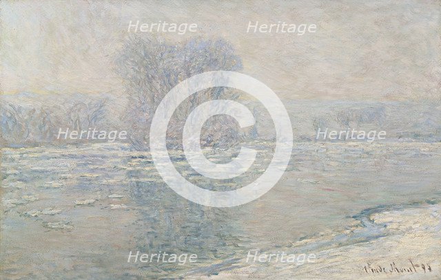 Ice, white effect (Glaçons, effet blanc), 1893. Artist: Monet, Claude (1840-1926)