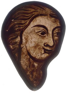 Stained Glass Fragment, French, 1200-1215. Creator: Unknown.
