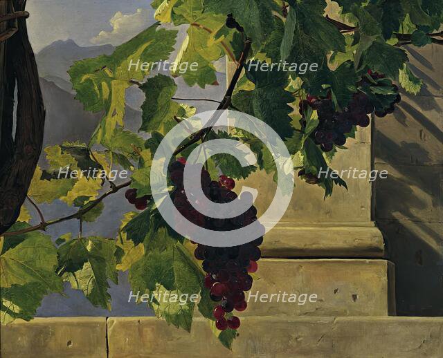 Grape hanging, 1841. Creator: Ferdinand Georg Waldmuller.