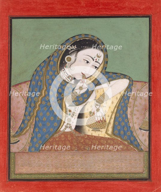 Melancholy Courtesan, ca. 1750. Creator: Unknown.