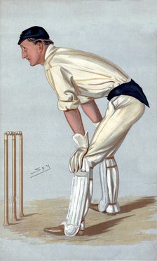 'Oxford Cricket', 1889. Artist: Sir Leslie Matthew Ward.