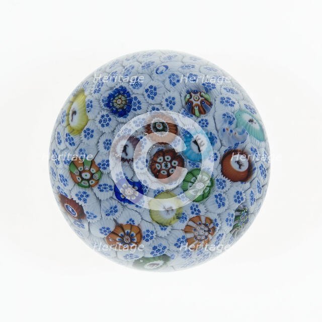 Paperweight, Baccarat, 1848. Creator: Baccarat Glasshouse.
