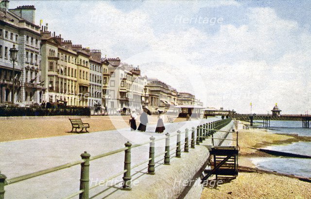 St Leonards, West Marina, from the pier, c1900s-c1920s. Artist: Unknown