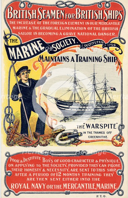 Marine Society, 19th century. Artist: Unknown