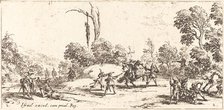 Attacking Travelers on the Highway, c. 1633. Creator: Jacques Callot.
