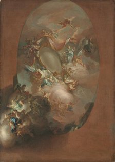 Study for "The Apotheosis of Ferdinand IV and Maria Carolina, King and Queen of Naples"…, c. 1781. Creator: Pietro Bardellino (Italian, 1728-1810).