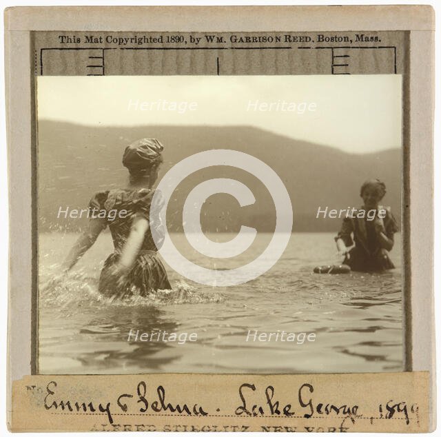 Emmy and Selma, Lake George, 1899. Creator: Alfred Stieglitz.