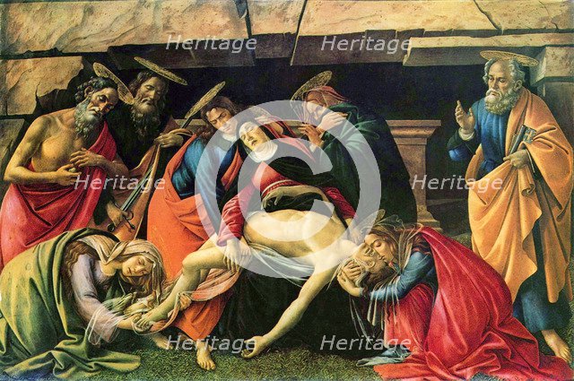 Lamentation over the Dead Christ', 1490-1492. Creator: Botticelli, Sandro (1445-1510).