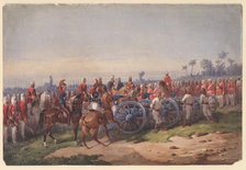 Blowing from a gun, 1858. Artist: Norie, Orlando (1832-1901)