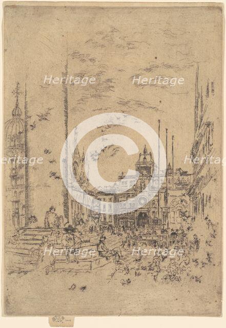 The Piazzetta, 1879-1880. Creator: James Abbott McNeill Whistler.