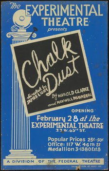 Chalk Dust, New York, [1936]. Creator: Unknown.