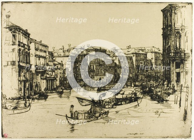 The Market, Venice, 1908. Creator: Donald Shaw MacLaughlan.