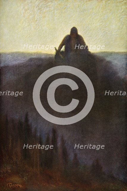 'Wotan Waits in Valhalla for the End with his Broken Spear', 1906. Artist: Unknown