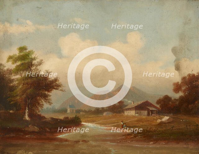 Mountain Landscape, 19th century. Creator: Unknown.