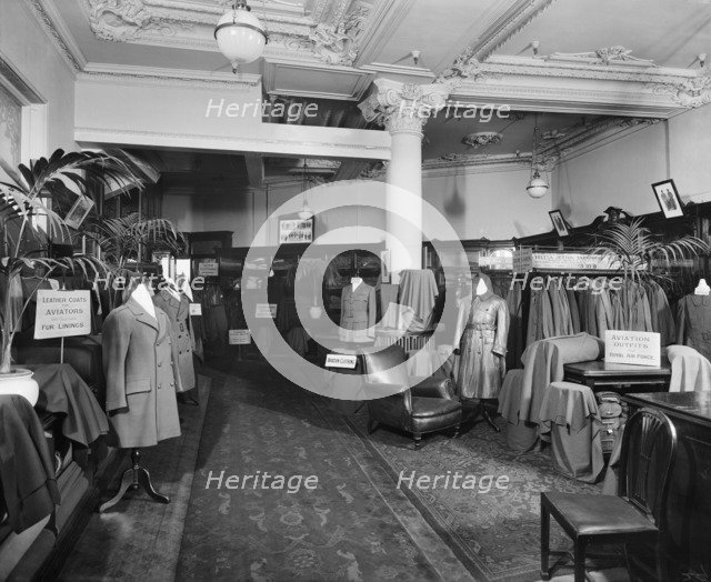 Military Tailoring Showroom, Harrods, Brompton Road, Knightsbridge, London, April 1919. Artist: Adolph Augustus Boucher.