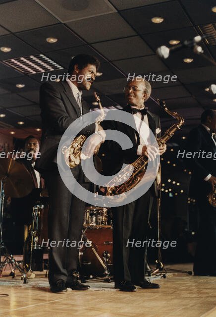 Charles McPherson and Jimmy Heath, Jazz Inn Party, Nordwijk, Netherlands, 1989. Creator: Brian Foskett.