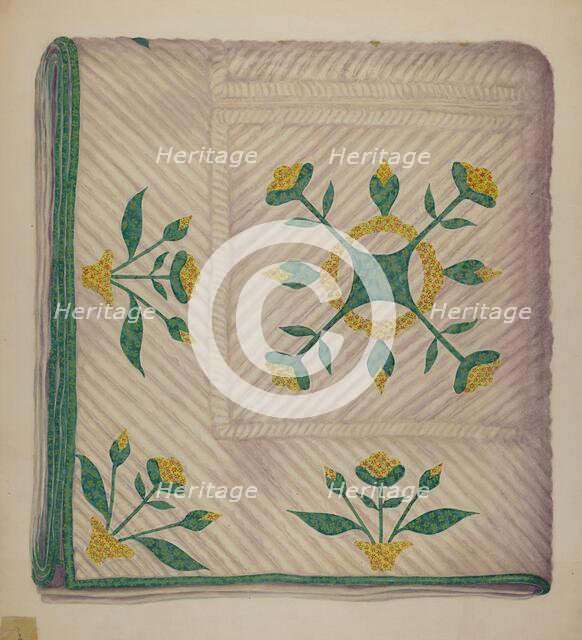 Quilt, c. 1937. Creator: Eva Wilson.