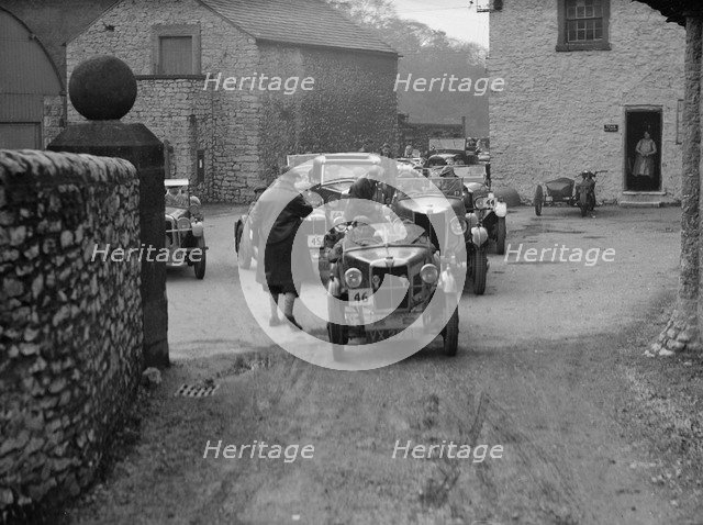 MG M type of RD Crump at the MCC Sporting Trial, 1930. Artist: Bill Brunell.