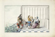 Company on a terrace, 1660-1661. Creator: Gesina ter Borch.
