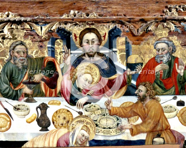 Holy Communion', tempera on wood by Jaume Ferrer.