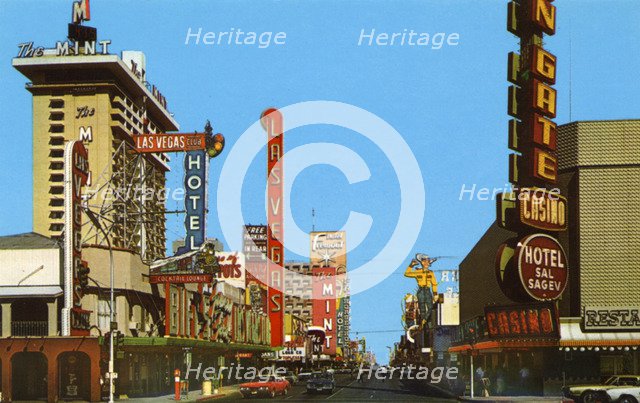 Fremont Street, Las Vegas, Nevada, USA, 1968. Artist: Unknown