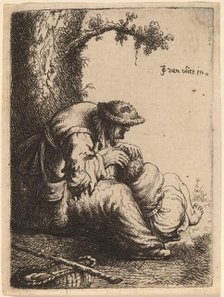 Beggar Woman Fleaing a Boy, 1632. Creator: Jan Georg van Vliet.