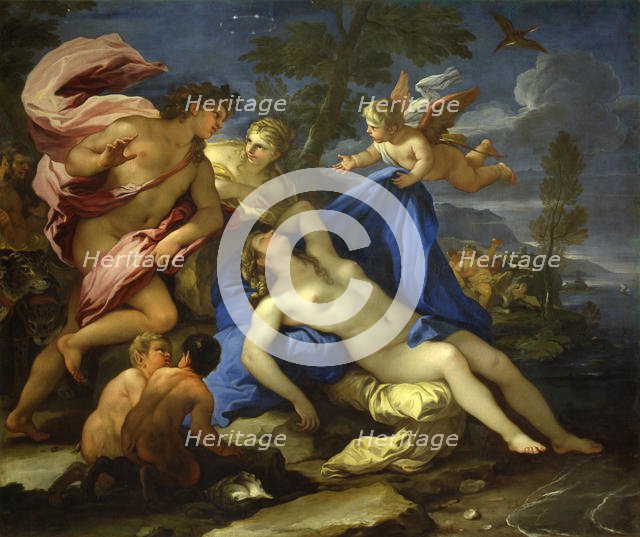 Ariadne Abandoned by Theseus on Naxos, ca 1675-1680. Creator: Giordano, Luca (1632-1705).