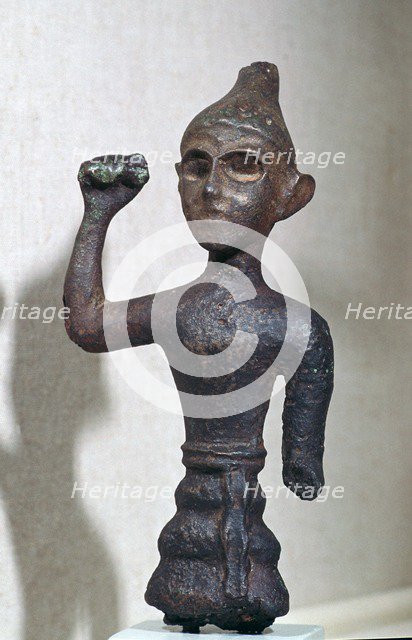 Bronze figure of a Canaanite deity, 16th century BC. Artist: Unknown