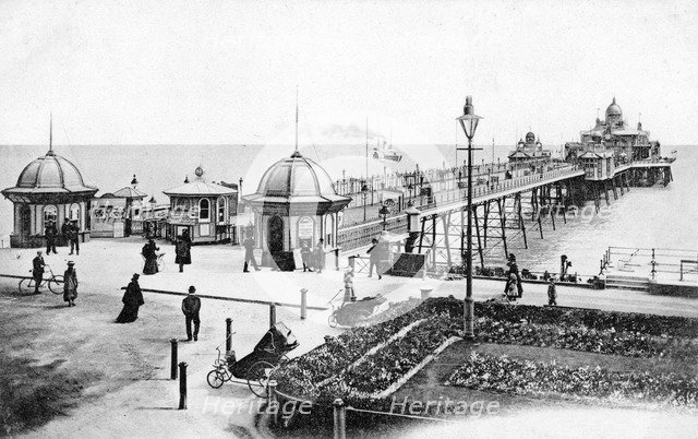 The pier at Eastbourne, East Sussex, c1900s-c1920s. Artist: Unknown