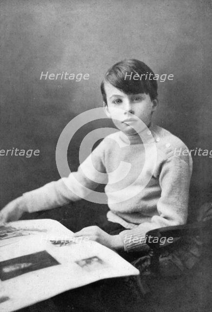 Raymond Wilfrid Sholto Douglas aged 9, 1911.  Creator: Unknown.