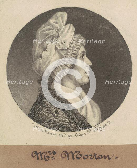 Maria Sophia Kemper Morton, 1798. Creator: Charles Balthazar Julien Févret de Saint-Mémin.