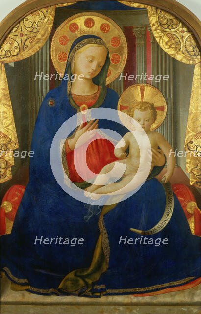 Madonna of Humility (Madonna dell' Umilitá), ca 1435-1440. Creator: Angelico, Fra Giovanni, da Fiesole (ca. 1400-1455).