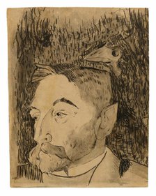Portrait of Stéphane Mallarmé, 1891. Creator: Paul Gauguin.
