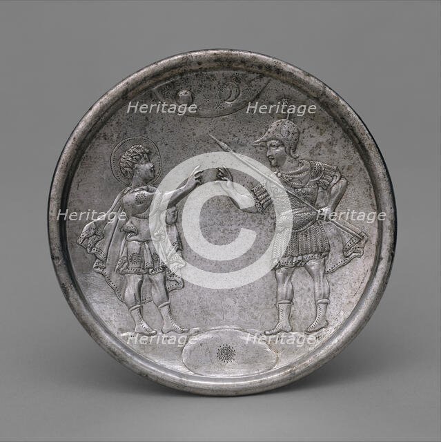 Plate with David's Confrontation with Eliab, Byzantine, 629-630. Creator: Unknown.