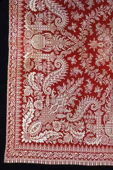 Coverlet, New York, 1850/55. Creator: Unknown.