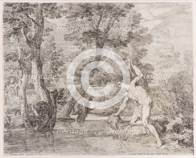 Narcissus and Echo, 17th century. Creator: Frans van der Neve.