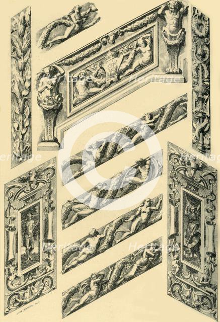 'Details of Staircase Decoration', c1870s, (1881). Creator: John Watkins.