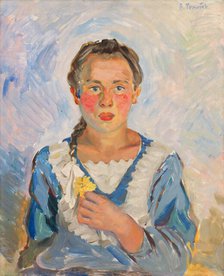 Girl from Nizný Hrabovec, 1942. Creator: Stefan Polkorab.