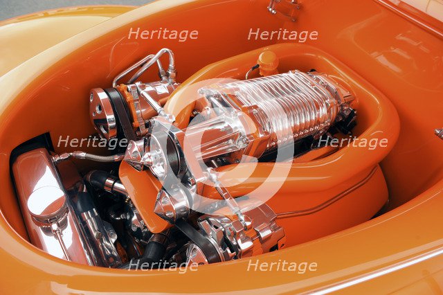 Ford Custom Orange Crush 1939. Artist: Simon Clay.