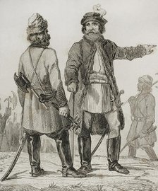 Muscovite infantry corps, Streltsy, Russia, 1839. Creator: Augustin François Lemaitre.