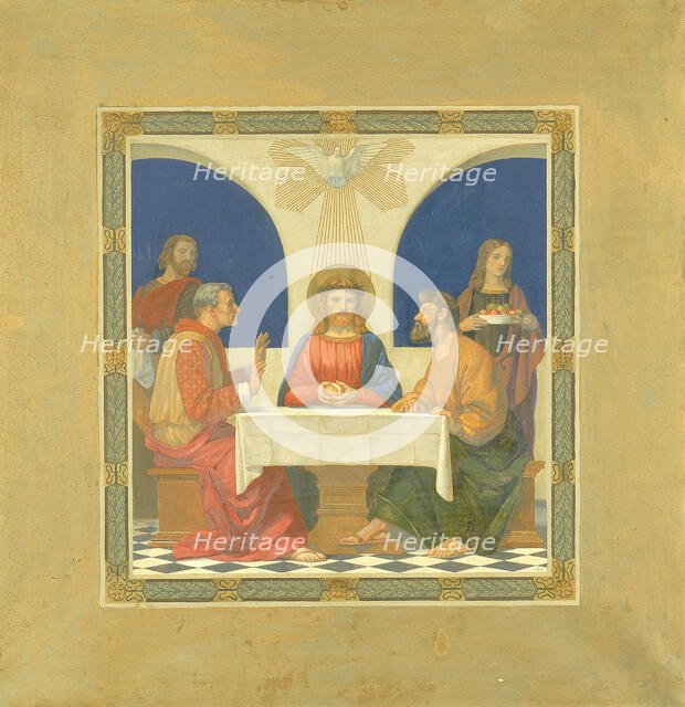 Supper at Emmaus, 1915-1925. Creator: H. Siddons Mowbray.