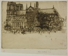 Notre Dame, Paris, 1900. Creator: Donald Shaw MacLaughlan.
