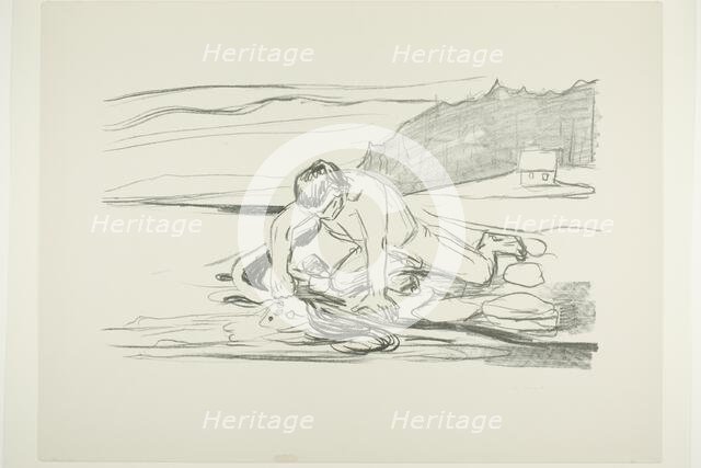 Omega's Death, 1908/09. Creator: Edvard Munch.