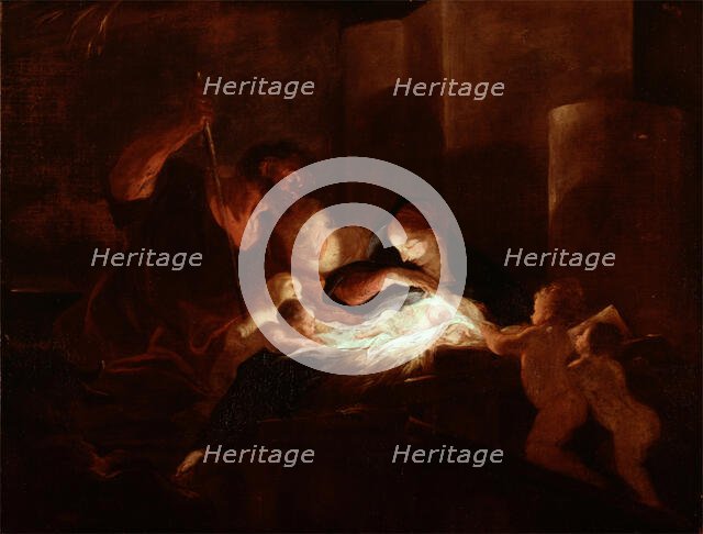 The Nativity, late 17th century. Creator: Pierre-Louis Cretey.