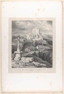 Ruines du Château de Bouzols, près du Puy en Velay, 1831. Creator: Godefroy Engelmann.