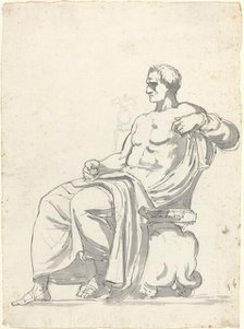The Ludovisi Menander, 1752/1756. Creator: Augustin Pajou.